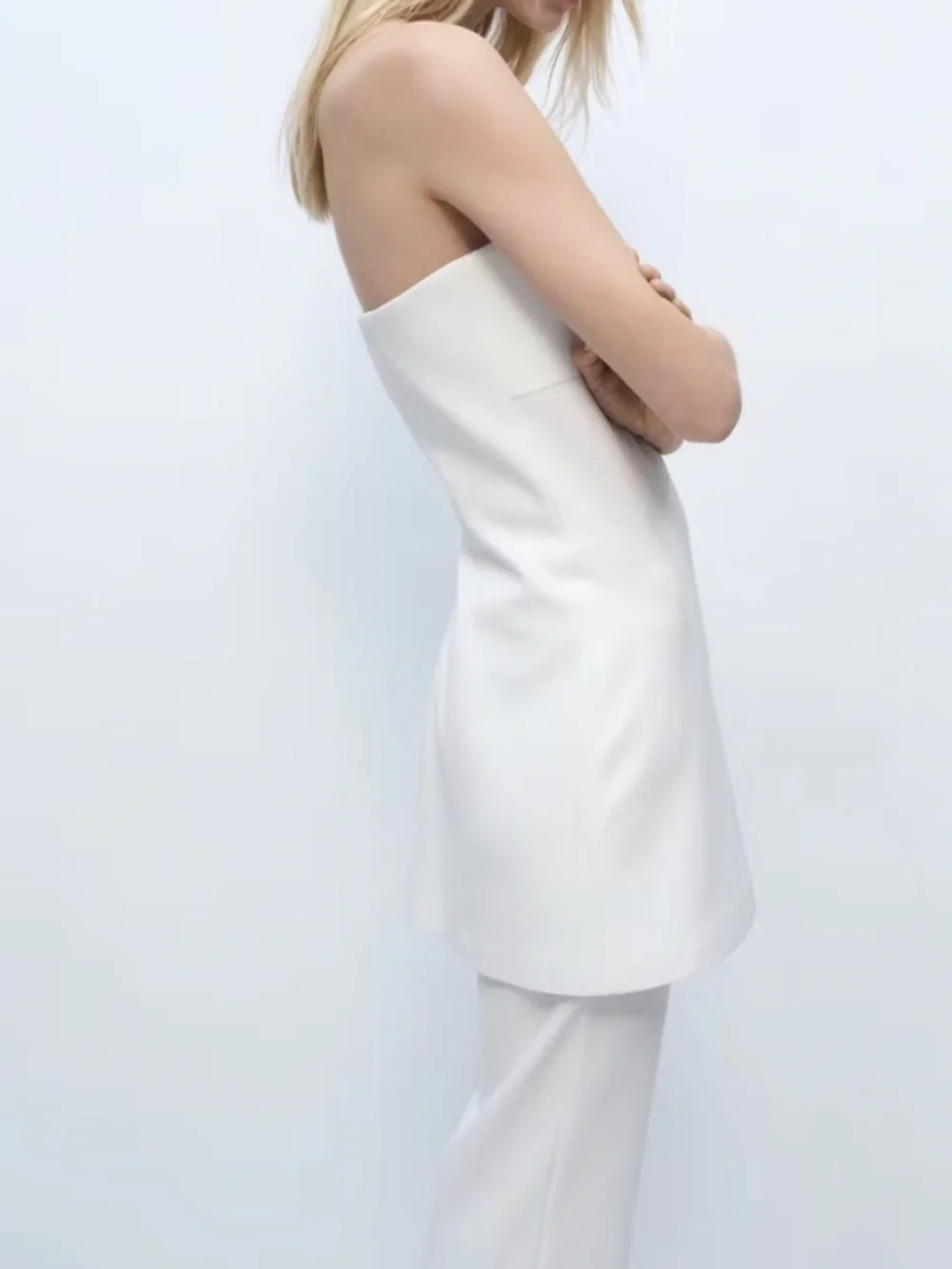 [NWT] Mango Combined Strapless Jumpsuit - XS